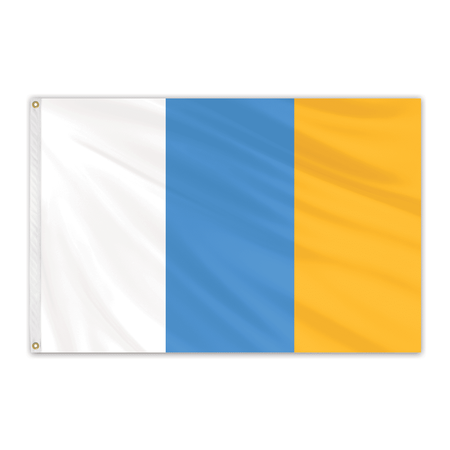 Canary Islands Outdoor Nylon Flag 2'x3 -  GLOBAL FLAGS UNLIMITED, 201432
